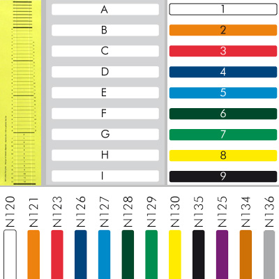 index autocollants pour dossiers cartonnés