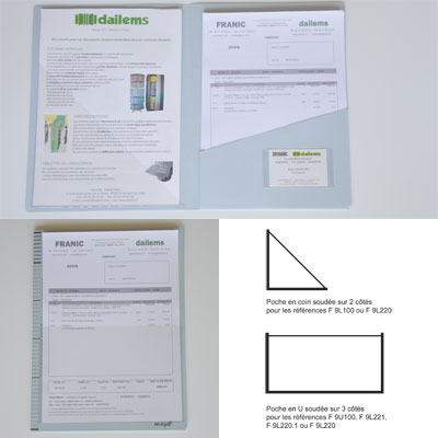 Dailems, fabricant de poches pvc adhesive pour dossiers cartonnés 